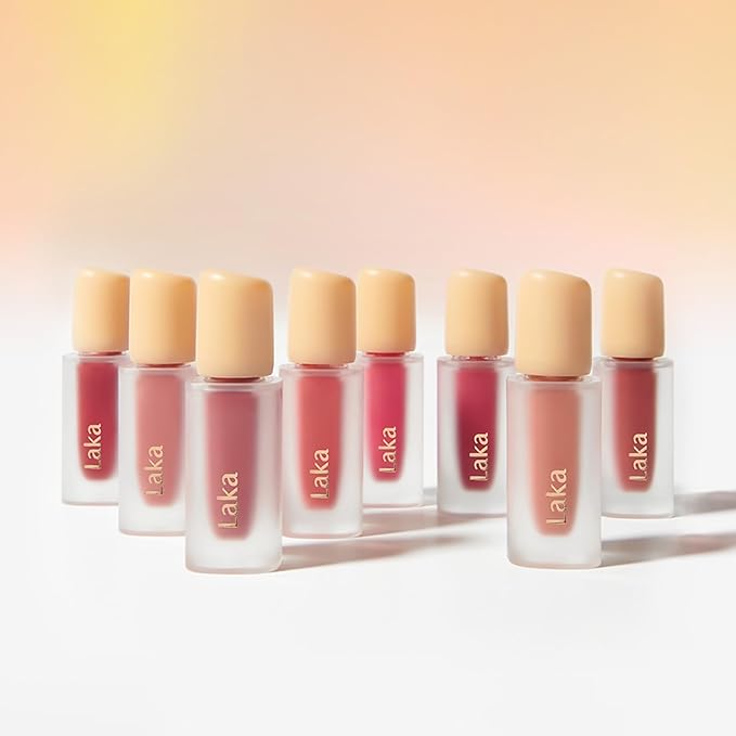 Laka Fruity Glam Tint, Glowing Lip Stain with Wide Color Spectrum, Hydrating & Lightweight Texture, Long-Lasting Bold Stain, Non-Sticky, Vegan, K-Beauty (#108 Salty, 4.5g/0.15oz)