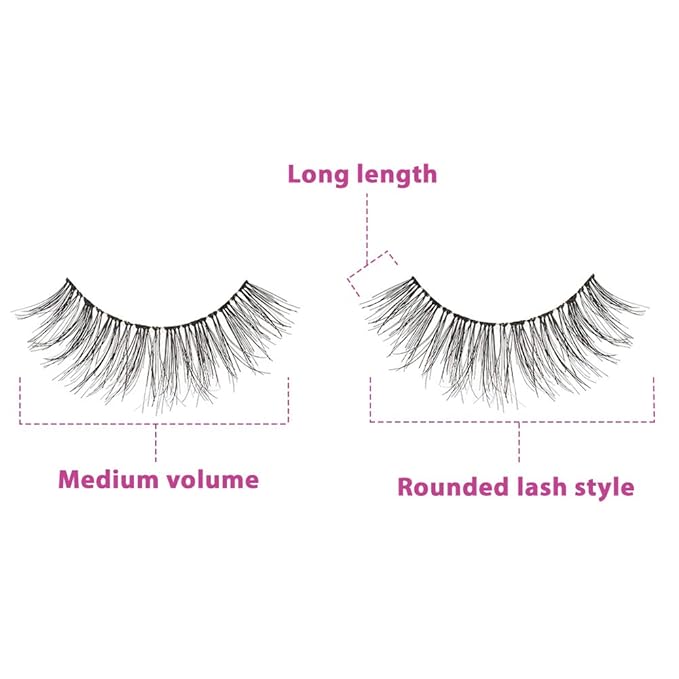 Ardell Double Up Wispies False Eyelashes - Black, Dramatic Volume, Wispy Lashes for a Full Look, 4 Pack