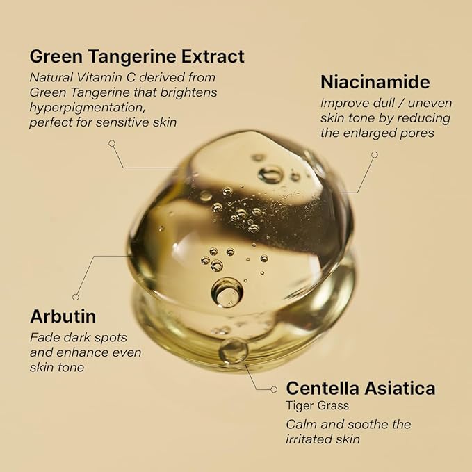 GOODAL Green Tangerine Vitamin C Serum, Korean Skin Care - Advanced Version 1.02 fl oz