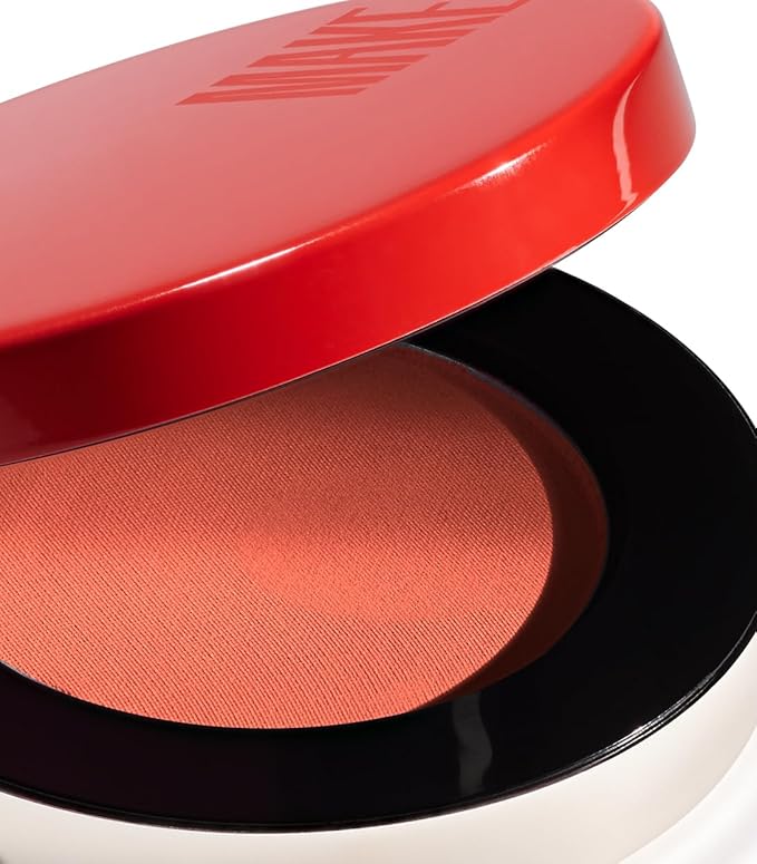 MAKE Beauty Skin Mimetic Microsuede Blush - Matte Powder Blush for Cheeks with Long Lasting Color - Non Comedogenic, Travel Size Makeup Single Palette. Shade - Vivid Dream (Orange)