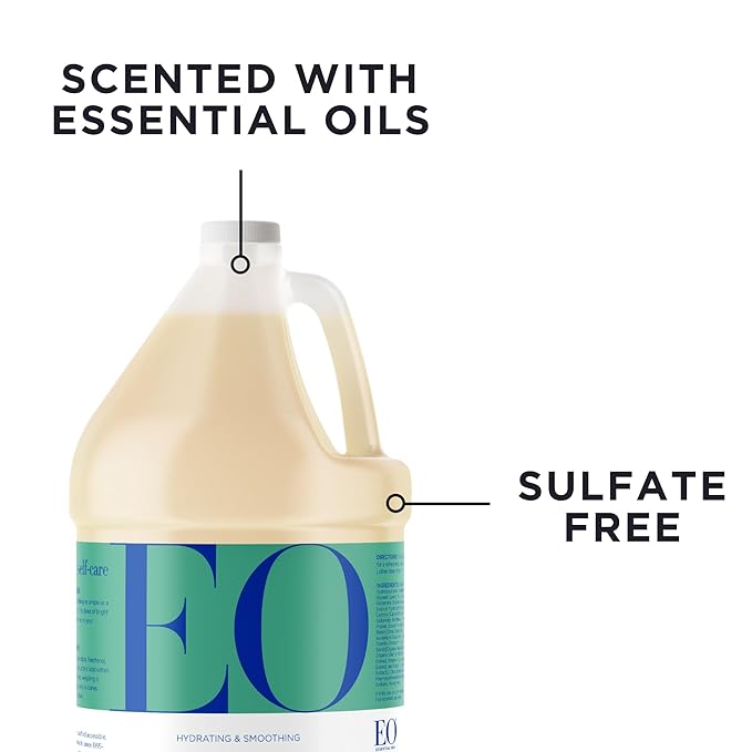 EO Shampoo, 1 Gallon, Grapefruit and Mint, Organic Plant Based, Hydrating & Smoothing For All Hair Types