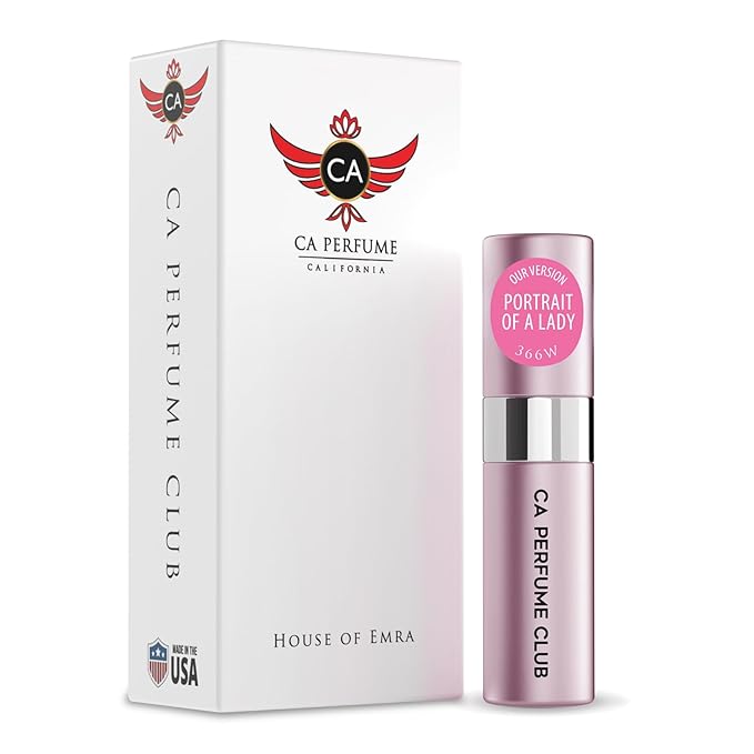 CA Perfume Impression of Portrait Of A Lady for Women Amber Floral Scent Long Lasting Perfumes for Women Eau De Parfum Travel Size Refillable Atomizer Spray 0.27 Fl Oz 8ml