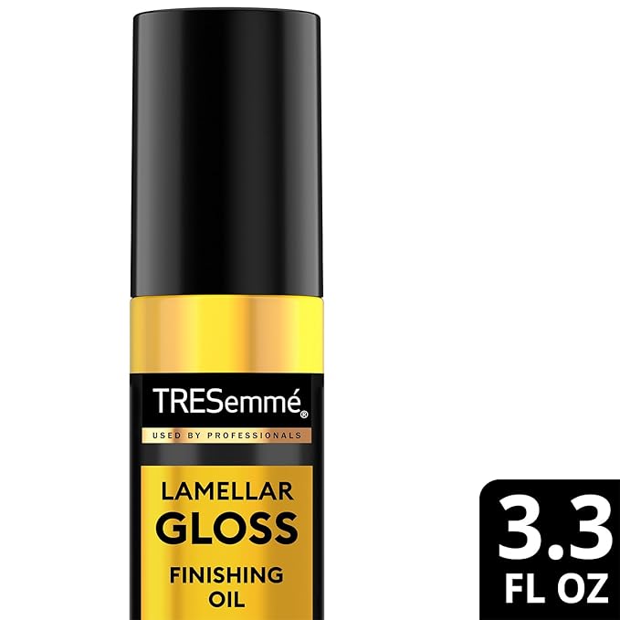 TRESemmé Finishing Hair Oil, Lamellar Gloss 3-Pack – Hair Smoothing Products for Glossy Hair, Sleek Looks & Frizz Control, 3.3 Oz Ea