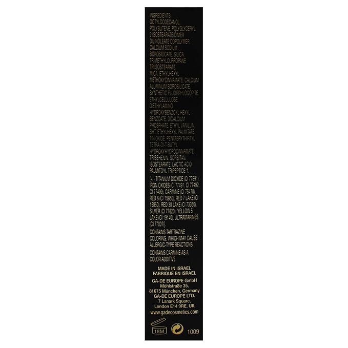 GA-DE Crystal Lights Lip Gloss, 824 - Enriched with Light-Reflecting Crystal Pearls - Smooth Silky, Rich Color - Moisturizes and Adds Shine - 0.2 oz