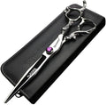 6/7/8/9 Inches Professional Hairdressing Scissors Set,Stainless Steel Hairdressing Scissors for Women & Men… (8 inch cutting scissors)