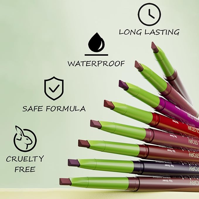 Matte Finish Lip liner and Nourishing Lip Gloss Kit for Women, High Pigmented Natural Nude Pink Red Brown Lip Pencil Makeup Long Lasting Moisturizing Plumping Lip Oil Gloss Winter Care (#01)