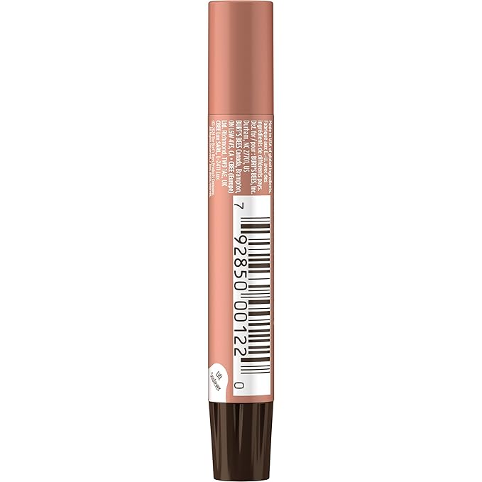 Burt's Bees Shimmer Lip Tint Set, Tinted Lip Balm Stick, Moisturizing for All Day Hydration with Natural Origin Glowy Pigmented Finish & Buildable Color, Caramel (4-Pack)
