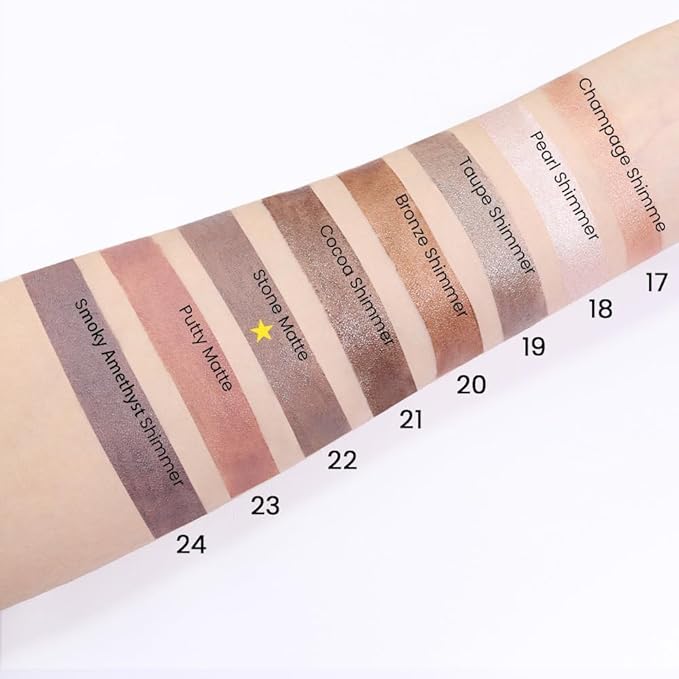 evpct 2Pcs Cream Eyeshadow Sticks Set for Eyes Waterproof, Stone Matte Eye shadow Stick Pencil Pen Bulk sombras en crema para ojos 22+22