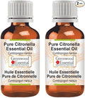 Greenwood Essential Pure Citronella Essential Oil (Cymbopogon nardus) Steam Distilled (Pack of Two) 100ml X 2 (6.76 oz)