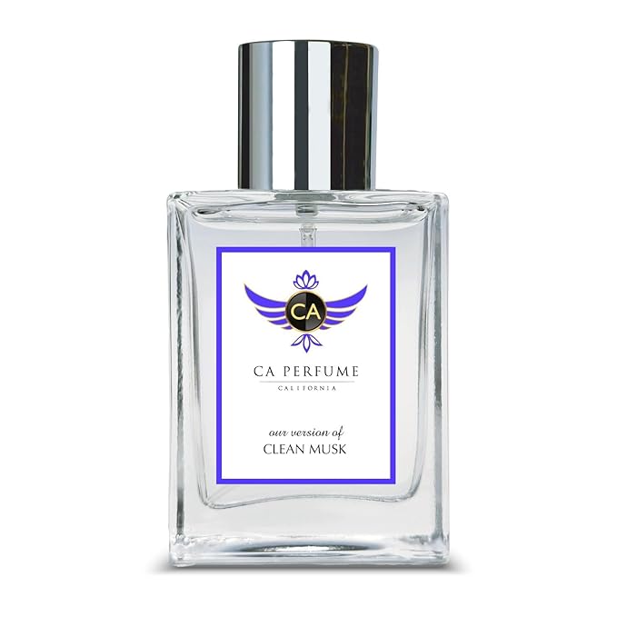 CA Perfume Originals Clean Musk for Women and Men Long Lasting Unisex Fragrance Eau De Parfum 1.7 Fl Oz 50ml