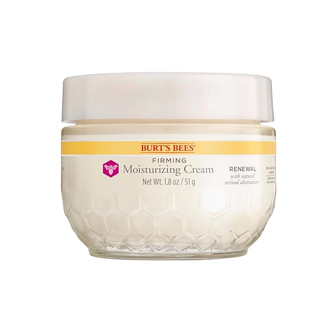 Burt's Bees Skin Care Stocking Stuffers, Face Moisturizer, Firming Face Cream, Anti-Aging Retinol Alternative, Moisturizing Natural Origin Skin Care Christmas Gifts, 1.8 Ounce