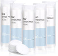 MSQ Cotton Rounds (500 Count), Makeup Remover Pads, Hypoallergenic, Face Cotton Pads, Facial Cleansing Round Cotton Pads, Lint-Free