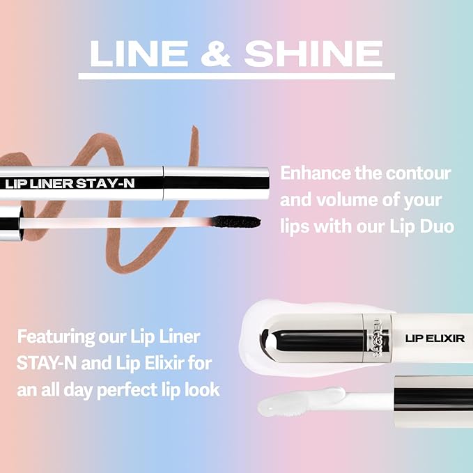 Sacheu Lip Elixir Nourishing and Hydrating Lipgloss — Moisturizing Plumping Lip Gloss Enriched with Collagen, Non-Sticky Lip Color Smooth High-Shine Finish, Vegan & Cruelty-Free, Bunny Ear (Clear)