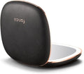 Fancii Mila 2 Compact Magnifying Makeup Mirror with LED Light, Rechargeable, 10x /1x Magnification, Tru-Glow Lighting System, Vegan Leather, Small Travel Mirror for Purses (Midnight Majesty)