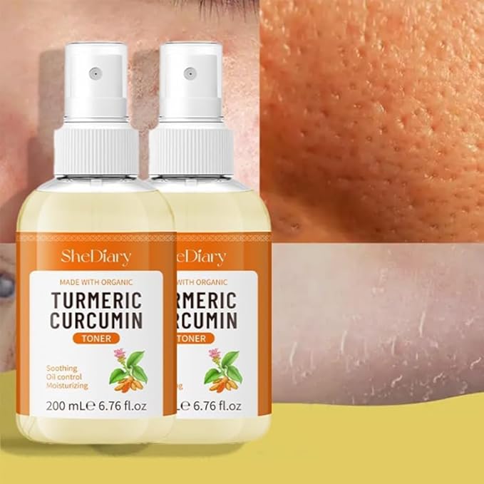 Turmeric Toner Spray Calming Hydrating Soothing Oil Control Moisturizing Face Mist (3)