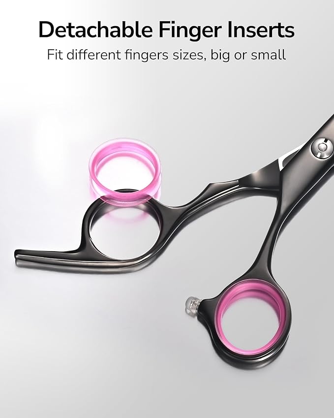 ULG Hair Thinning Scissors Professional Barber’s Texturizing Teeth Shears for Hairdressing, Salon and Home Use Thinning Shears for Hair Cutting, Made of Japanese Stainless Steel, 6.5 inch