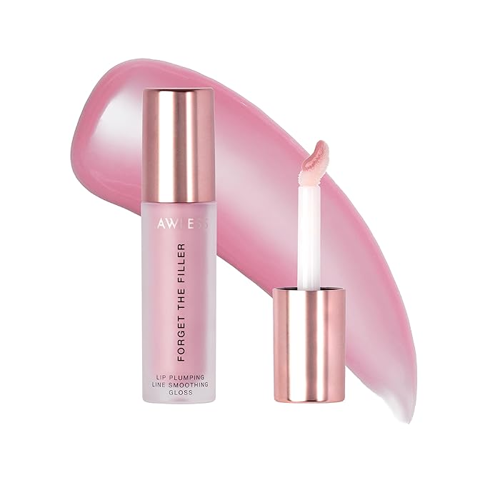 Lawless Women's Forget The Filler Lip Plumper Line Gloss, Lavender Sorbet, Pink, 0.11 Fl Oz (Pack of 1)