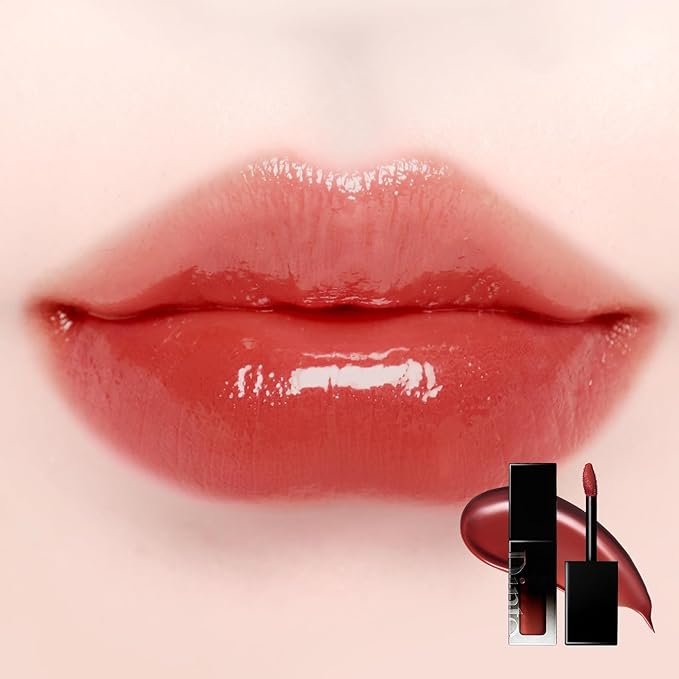 DINTO Blur-Glowy Lip Tint - Glossy Finish, Hydrating, Long Lasting, Lightweight Texture, Non-Sticky, Vegan & Cruelty-Free, K beauty (209 Fides, 0.11 fl.oz) (30 colors)