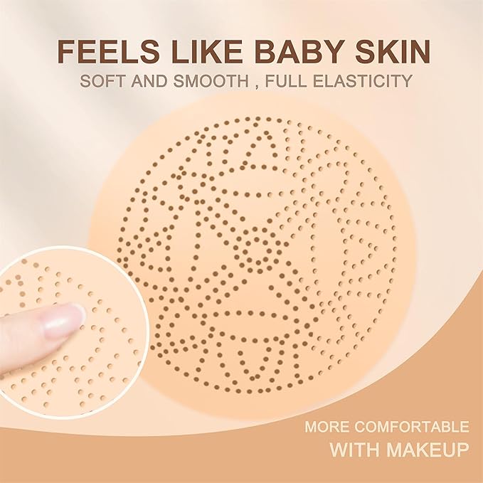 Mushroom Head Air Cushion CC Cream - BB Cream Face Makeup Foundation for Mature Skin Moisturizing Concealer Brighten Long-Lasting, Even Skin Tone for All Skin Types, Medium Deep