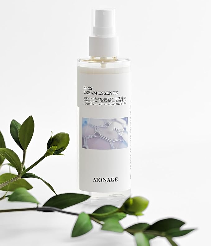 Re 22 Cream Essence – Korean Skin Care All-in-One Hydrating Spray with Resurrection Plant & Sea Lettuce Stem Cells for Youthful, Balanced Skin – Relaxing Gifts, 150ml / 5.07 fl. oz