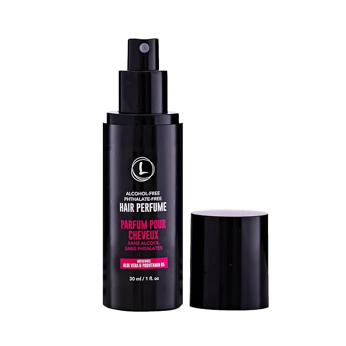 Love Ur Curls Hair Perfume Mist Spray, Signature Scent Fragrance, Notes of Vanilla Musk, Warm Amber, Fruity Peach Blend, Refresh Hair, for all Hair Types, Vegan, and Alcohol Free