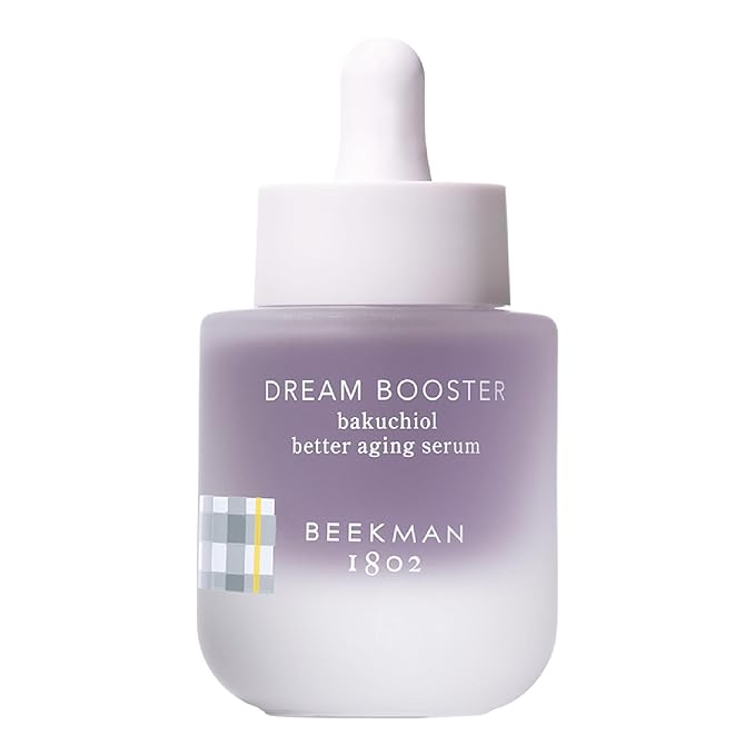 Beekman 1802 Dream Booster Bakuchiol Retinol Alternative Facial Serum - Squalane & Bakuchiol Oil Serum For Sensitive Skin - Night Moisturizer For Fine Lines & Pore Minimizer - Fragrance Free, Vegan