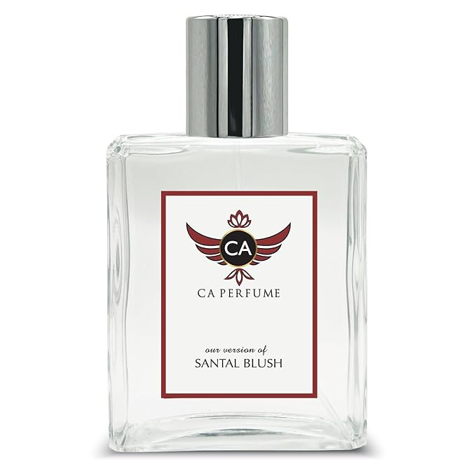 CA Perfume Impression of Santal Blush For Women Replica Fragrance Dupes Eau de Parfum Spray Bottle 3.4 Fl Oz/100ml-X1