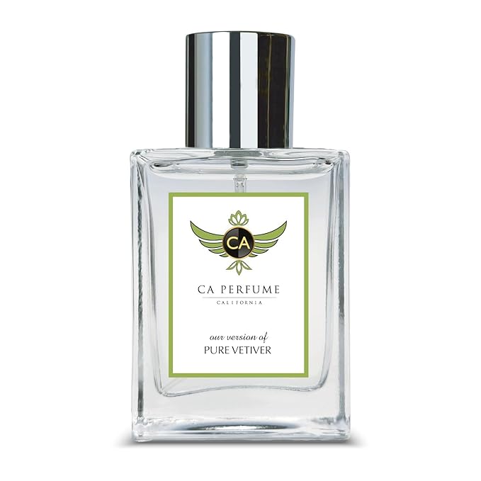 CA Perfume Impression of Pure Vetiver for Men Woody Aromatic Fragrance Long Lasting Mens Cologne Eau De Parfum 1.7 Fl Oz 50ml