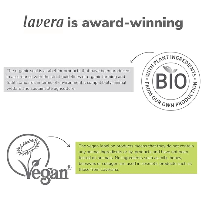 lavera Hyaluron Liquid Foundation - Cool Ivory 02 - Foundation Make Up with Hyaluron & Almond Oil for a Flawless Complexion - Face Make Up - PETA Certified - Vegan - Made in Germany - 1 Fl Oz