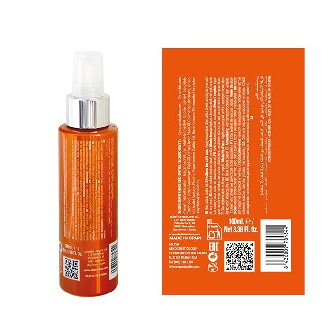 abril et nature - Nature Plex, STOP Breakage - Hydrating Hair Oil Final Touch - Finishing Serum with Hyaluronic Acid - Repairing Shine Oil for Split Ends - Leave-In - 100 ml
