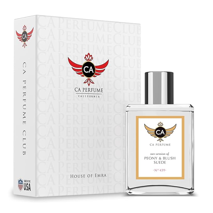 CA Perfume Club Impression of Jo Peony & Blush Suede For Women Replica Version Fragrance Dupes Concentrated Long Lasting Eau de Parfum Spray Refillable Atomizer Bottle 1.7 Fl Oz/50ml