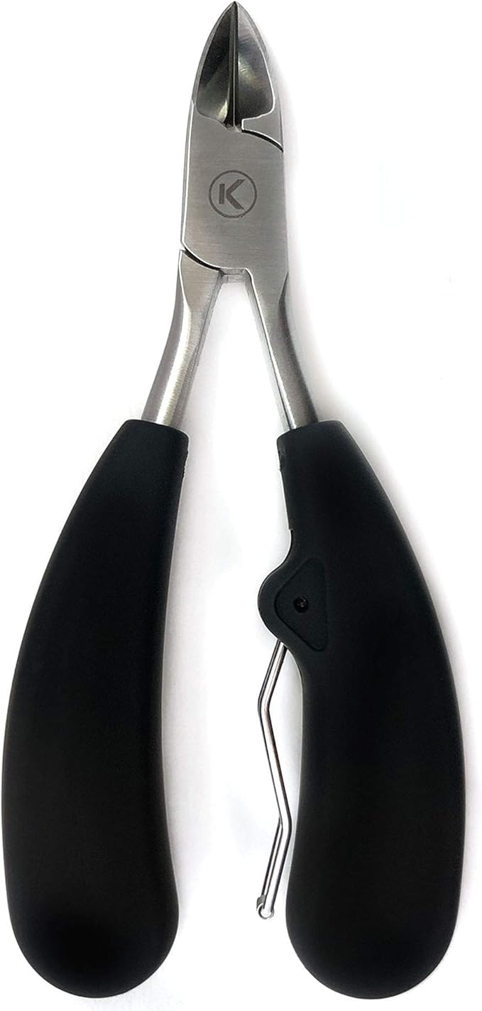 Kohm Toenail Clippers | Extra-Wide Blade & Non-Slip Grip for Thick, Ingrown & Fungal Nails | Heavy Duty Nail Cutter for Seniors, Men, Women & Pets