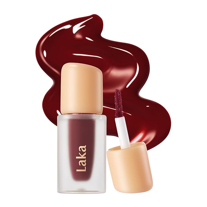 Laka Fruity Glam Lip Tint Mini Best Sellers, Best Friends Set, #121 Ash Nut, #108 Salty, #120 Caffeine Rose, #102 Dewy