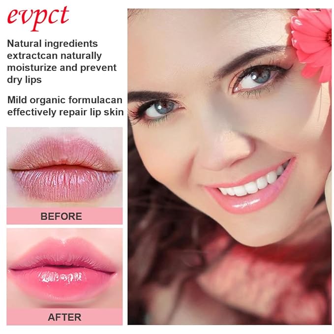 2Pcs Aloe Vera Lip Color Changing Lipstick Lip Balm Set, Green Magic PH Lipstick Color Change Changing Crystal Flower Jelly Lipstick Tinted Lip Balm Gloss Stain Makeup Set for Women Girls Waterproof