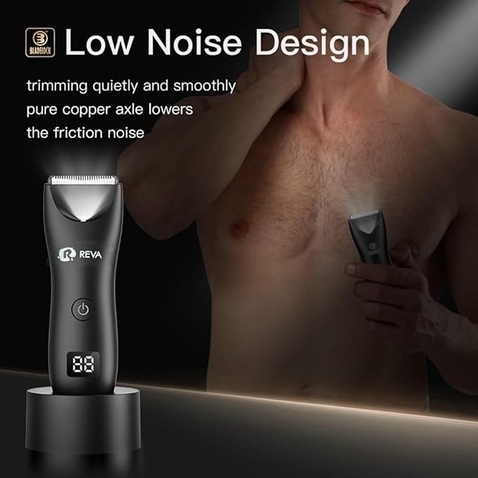 Multi Groomer All-in-One Hair Trimmer with Head Spotlight for Men & Women- Cordless Rechargeable Beard & Hair Clipper, Waterproof, Ceramic Blades, Low Noise and Fast Charging