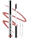 Lip Liner Stain Peel Off with Tweezer, Long Lasting Matte Lip Tattoo, Highly Pigmented Color Lip Tint Makeup, Waterproof, Transfer-proof Lipstain for Women, for All Skin Types Rose Pink