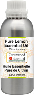 Greenwood Essential Pure Lemon Essential Oil (Citrus limonum) Steam Distilled 1250ml (42.2 oz)