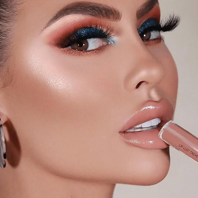 12 Color Cream Lip Gloss, Waterproof Long-Lasting Moisturizing Lipstick, Non-Stick to Cup Natural Jelly Lipstick for Women Home Travel (#02, 1pack)