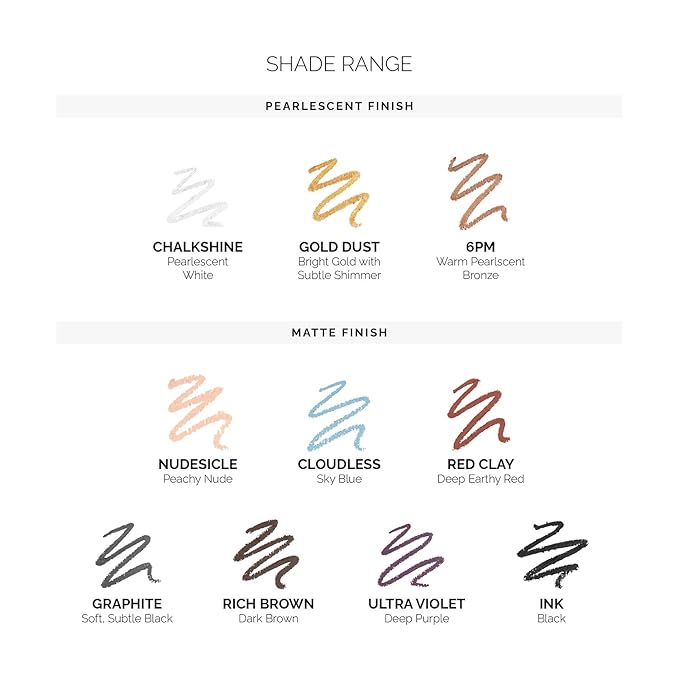 OFIR Waterproof Eye Pencil | Vegan, Cruelty-Free & Smudge-Proof | Creamy Gel Formula for Smooth Application | Long-Lasting, Full-Coverage, Precise Eyeliner Pencil (Ultra Violet - Deep Purple)