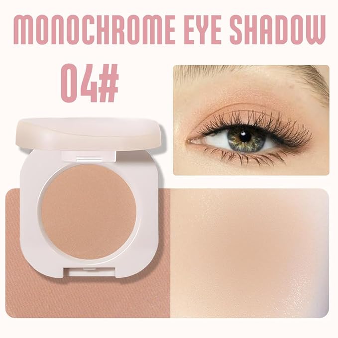 Pressed Single Matte Eyeshadow Palette Makeup, Matte Burly Wood eyeshadow For older Women, Pigmented Waterproof Sombras Para Ojos, Vegan, Talc, Paraben & Cruelty Free(04)