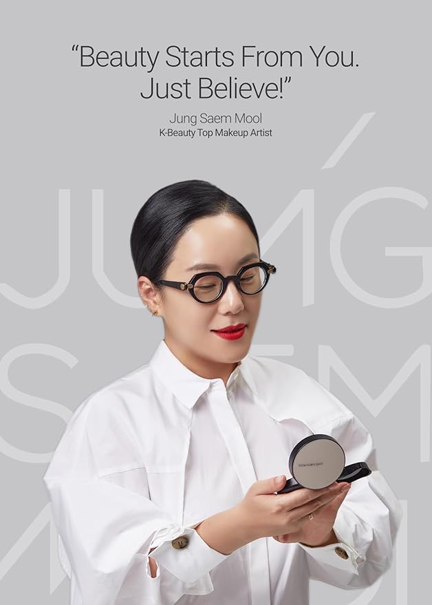 JUNG SAEM MOOL Essential Mool Cream Light 1.7 Fl Oz, Hydrating Water Cream with Ceramide and Centella, Perfect Prep Step Before Cushion Foundation for Smooth, Radiant Finish, Korean Skincare