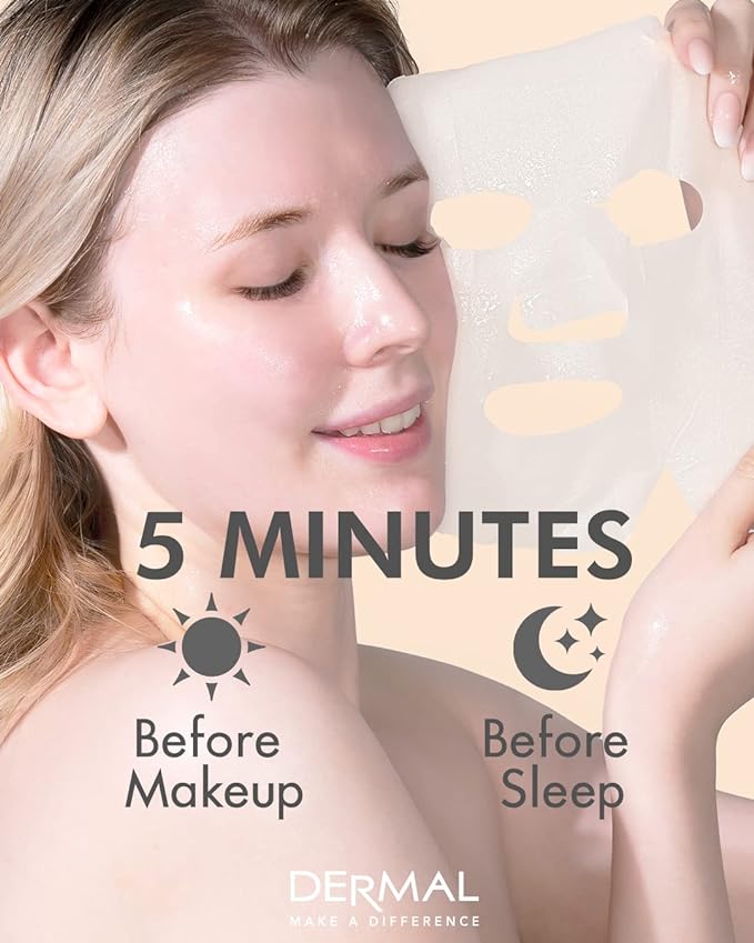 DERMAL 39 Combo Pack Made in Korea Facial Mask – 20+ Years of K-Beauty Experience, Premium Quality Korean Sheet Masks for Daily Skincare Routine