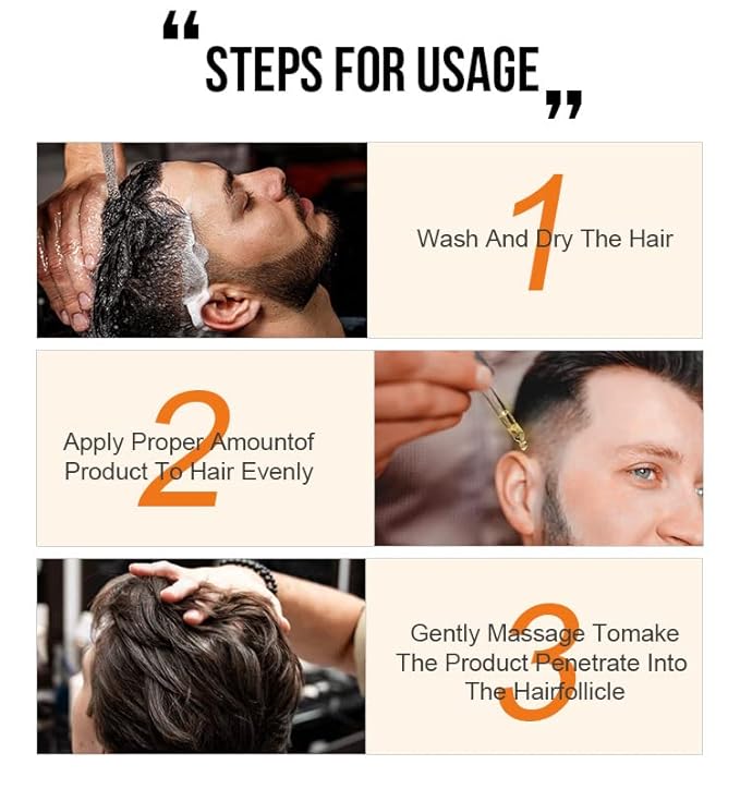 PURC Natural Hair Density Essential Oil, Purc Hair Treatment Hair Growth for Men and Women.