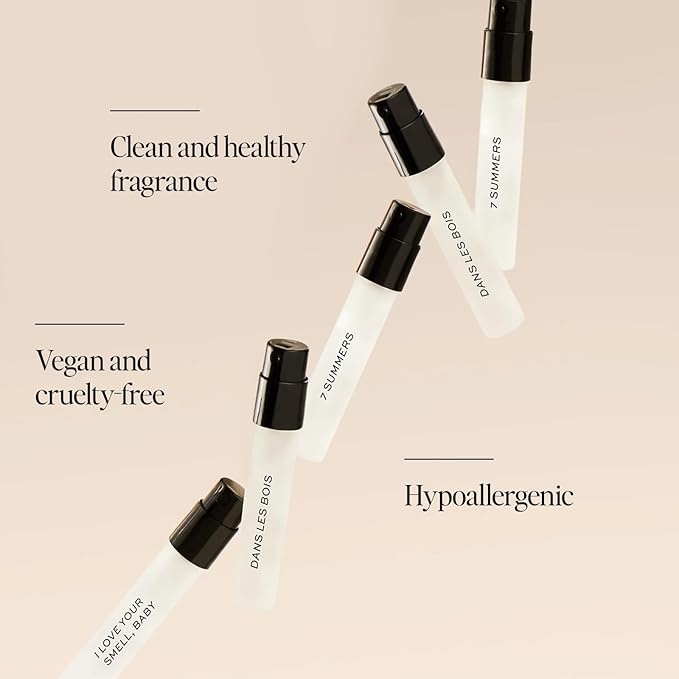 Dime Beauty Perfume Sampler, Hypoallergenic, Clean Perfumes, Eau de Toilette For Women (Set of 5, 2 ml)