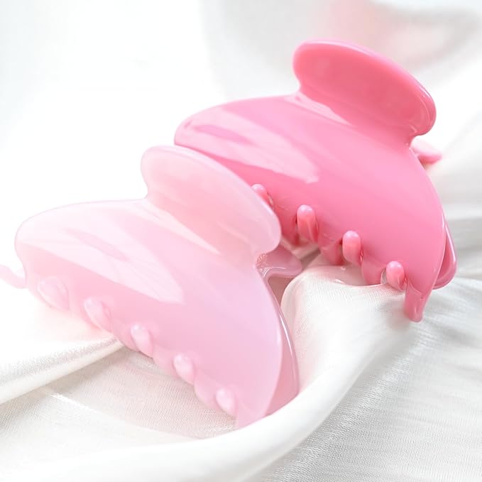 Handmade Celluloid Acetate French Design Barrettes Tortoise Shell Claws Hair Claw Luxury Fashion Accessories Hair Clip for Women (merlot powder)