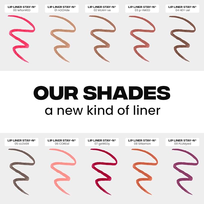 Sacheu Lip Liner STAY-N Peel Off Lip Stain — Long Lasting Matte Lip Tattoo Transfer Proof Lipstain Infused with Hyaluronic Acid & Vitamin E for All Skin Types — Vegan & Cruelty-Free, p-INKED