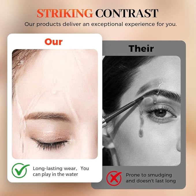 Microblading Eyebrow Pencils for Women,2026 Upgraded 3D Waterproof Eyebrow Pen,Long Lasting 4-Tip Brow Pencil, Eye Brow Pen for Natural Brows (Dark Brown)