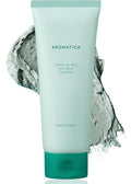 AROMATICA Super Tea Tree Clay Mask Cleanser, Blackhead Remover & Pore Minimizer for Face, Korean Face Wash with Tea Tree Oil, 2 In 1 Acne Skin Care Clay Mask & Cleanser, Oil control (5.0 fl oz)