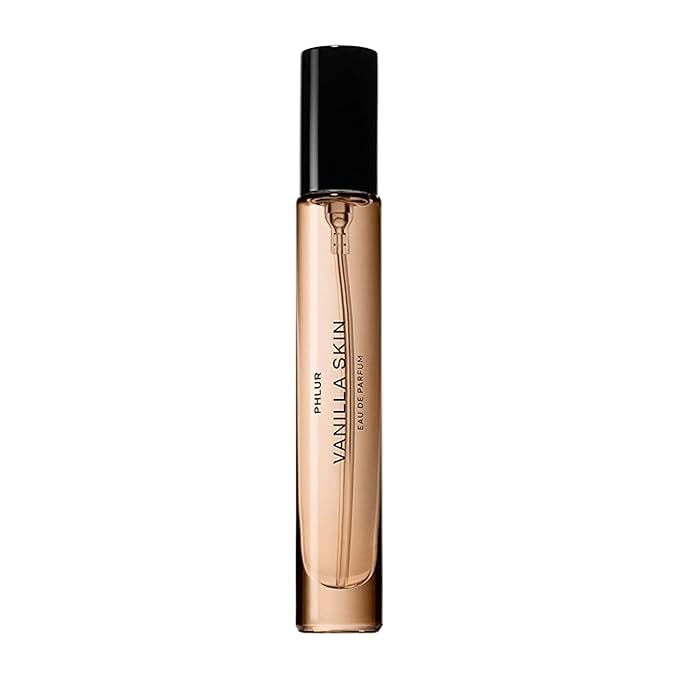 PHLUR Vanilla Skin Eau de Parfum - Travel Size Perfume Fragrance - Vanilla Perfume with Pink Pepper, Cashmere Wood & Sandalwood (9.5mL)