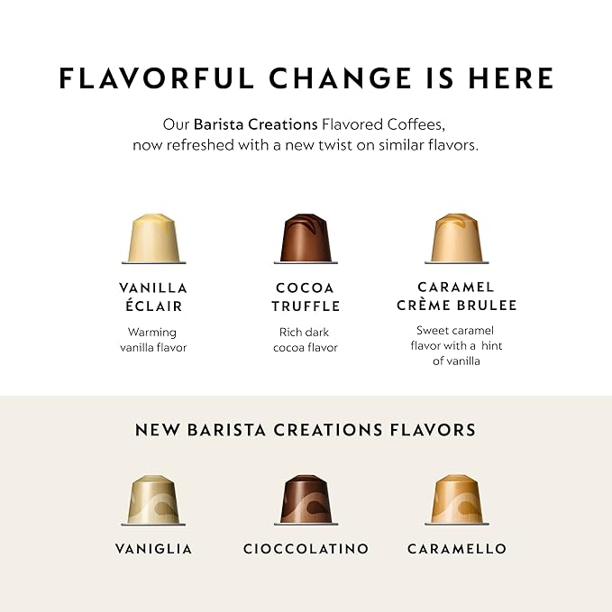 Nespresso Capsules Original Line, Vaniglia, Medium Roast Espresso Coffee, 50 Count Espresso Coffee Pods